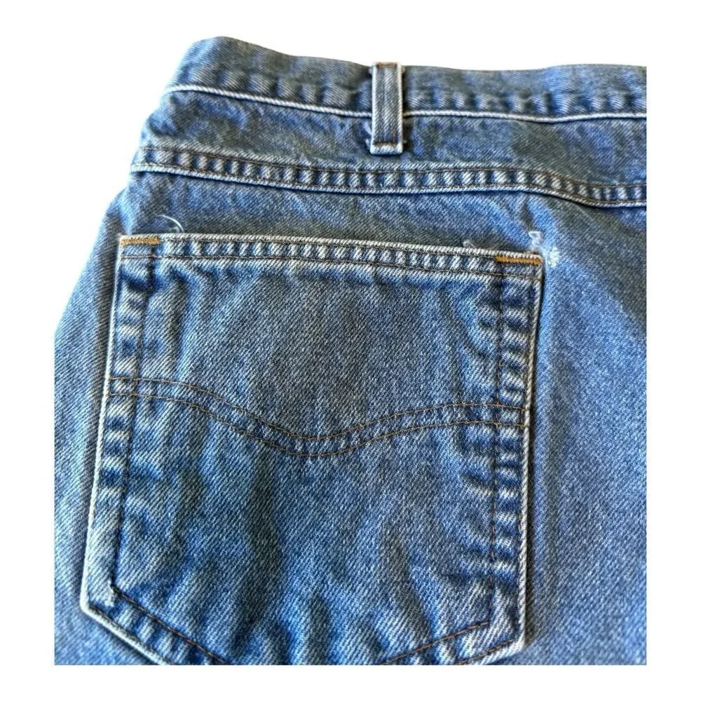 Carhartt Jeans Men's 46x30 Blue Denim Relaxed Fit B17 DST Distressed